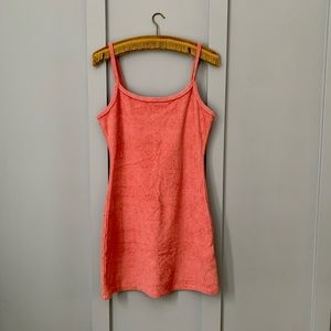 NWT ABERCROMBIE & FITCH | M |  Terry Cloth Mini Pink Dress
